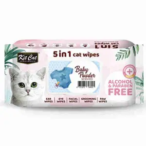 5 in 1 Wipes Baby Powder - Kit Cat
