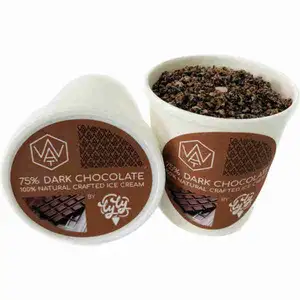 75% Wat Dark Chocolate Ice Cream Pint - Lyly Cream
