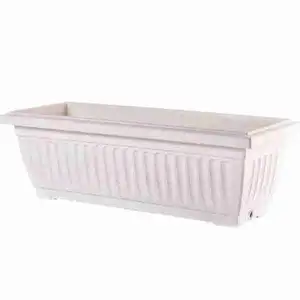 Biodegradable Planter Box L (White) - Baba