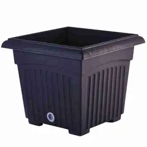 Biodegradable Square Planter Pot (Zen Grey) - Baba
