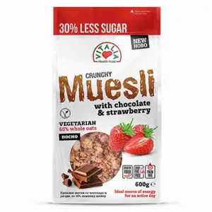 Crunchy Muesli with Chocolate & Strawberry - Vitalia