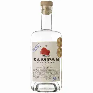 ''Overproof'' White Pure Sugar Cane Rhum 54% - Sampan