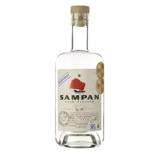 ''Overproof'' White Pure Sugar Cane Rhum 54% - Sampan