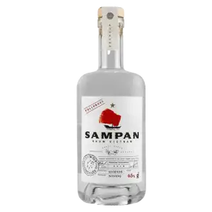 ''Fullproof'' White Pure Sugar Cane Rhum 65% - Sampan