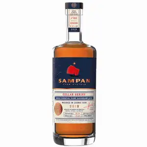 ''Cellar Series'' Cognac 2018 - 6 Years - Amber Pure Sugar Cane Rhum 45% - Sampan