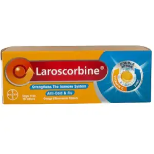 Effervescent Tablet Vitamin C Orange - Laroscorbine - Ucare Pharmacy