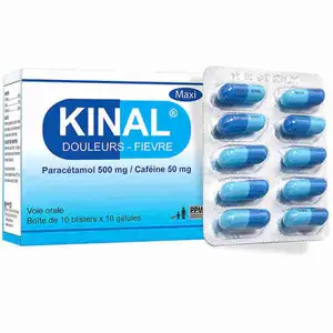 Paracetamol 500mg + Caffeine 50mg Capsules - Kinal