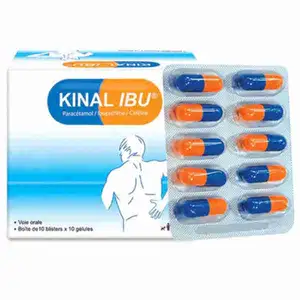 Paracetamol 325mg + Ibuprofen 200mg + Caffeine 30mg Capsules - Kinal Ibu