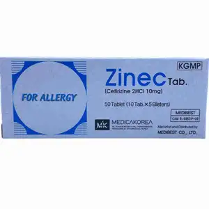 Cetirizine 10mg Tablets - Zinec