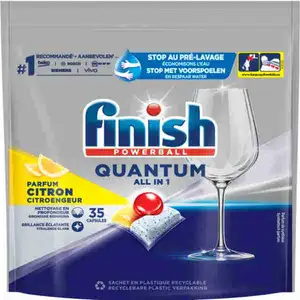 Powerball Quantum Lemon All in 1 Dishwasher Caps - Finish - Finish