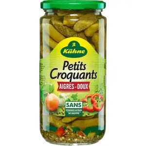 Sweet and Sour Small Crunchy Pickles - Kühne