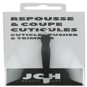 Cuticle Pusher & Trimmer Black - Jch Beauty Access