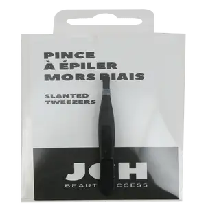 Slanted Tweezers Black - Jch Beauty Access