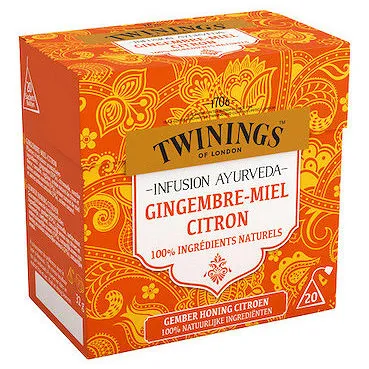 Ginger, Honey, and Lemon Ayurveda Infusion Tea
