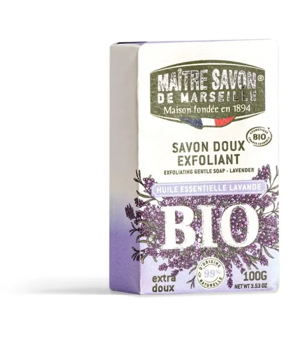 Organic Exfoliating Gentle Lavender Soap Bar