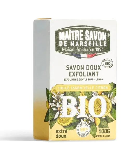 Organic Exfoliating Gentle Lemon Soap Bar