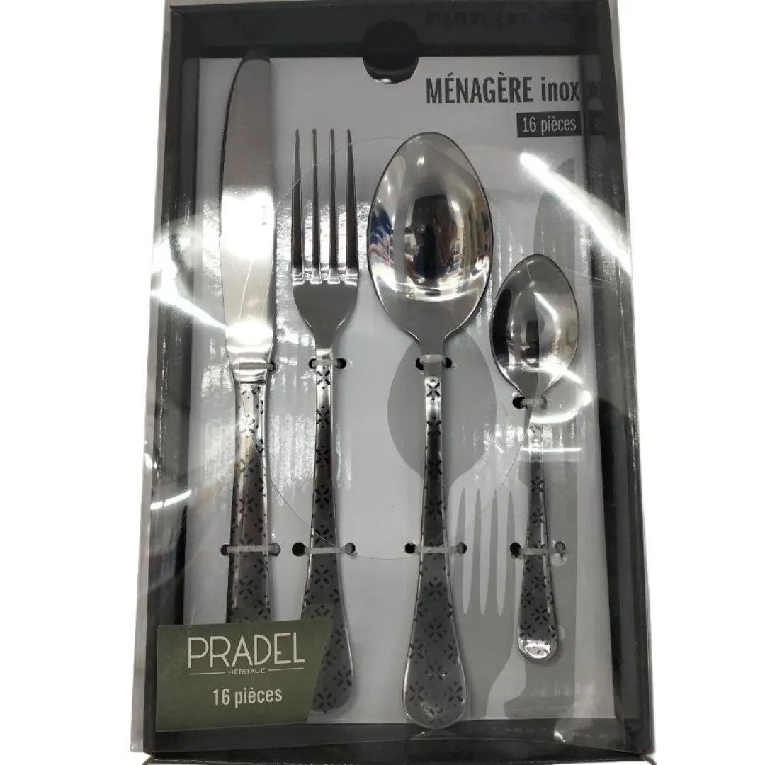 Cutlery Set Inox Decor Foliage - Pradel