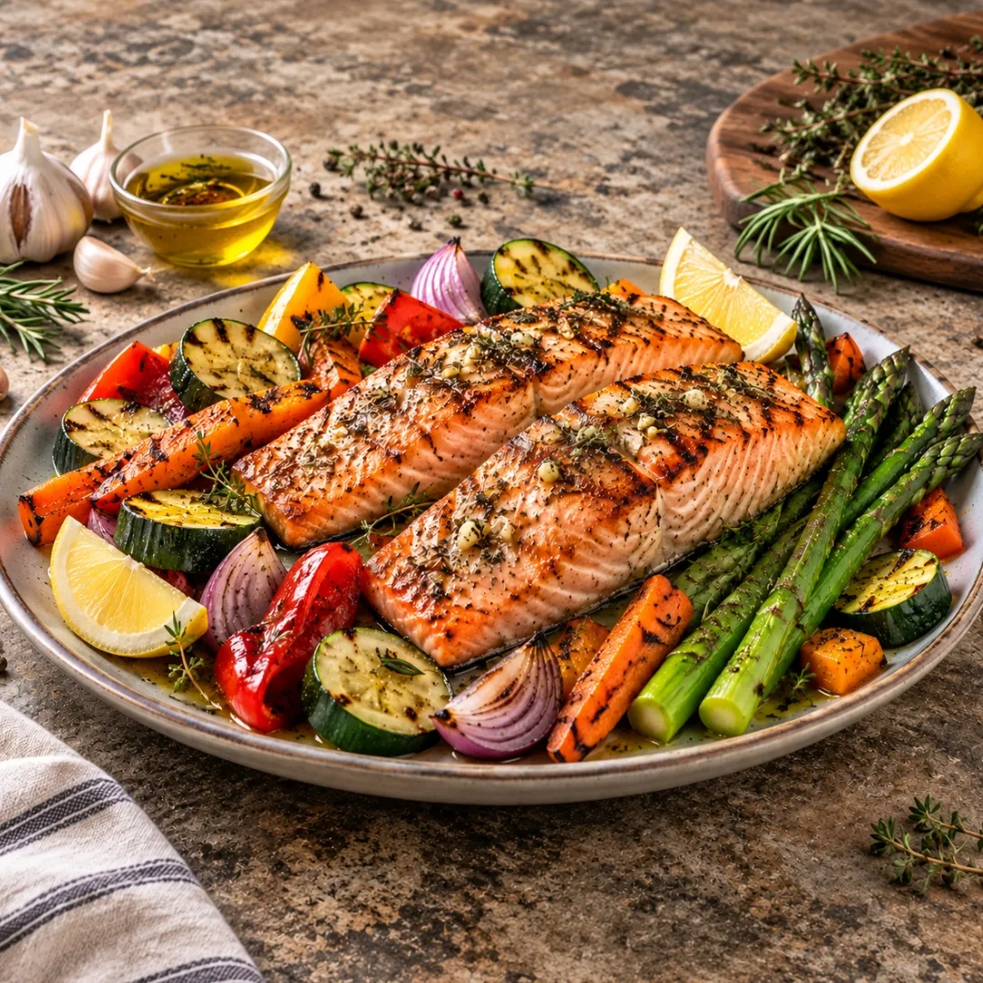 Make Your Own Grilled Salmon with Sautéed Vegetables