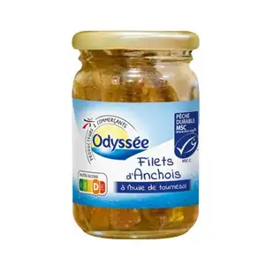 Anchovy Fillet in Sunflower Oil - Odyssée