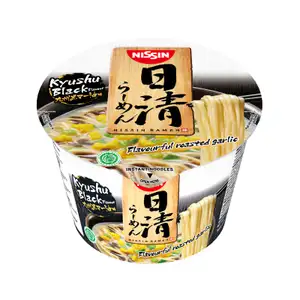 Cup Ramen Kyushu Black Rich Roasted Garlic Flavour - Nissin