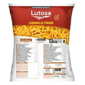 Crinkle Cut Fries 3/8 - Lutosa