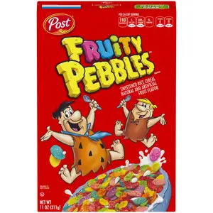 Fruity Pebbles (Sweetened Rice Cereal) - Post