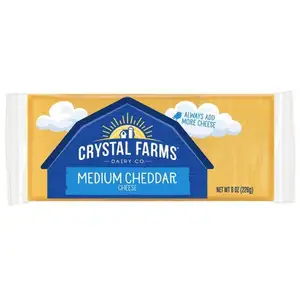 Medium Cheddar Cheese - Crystal Farms