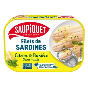 Sardine Fillets with Lemon and Basil - Saupiquet