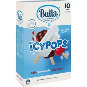 Icy Pops Cola Lemonade Raspberry Ice Cream - Bulla