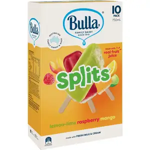 Lemon-Lime Raspberry Mango Splits Ice Cream - Bulla