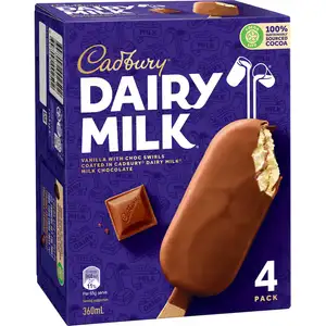 Dairy Milk Vanilla with Choc Swirls Ice Cream - Cadbury