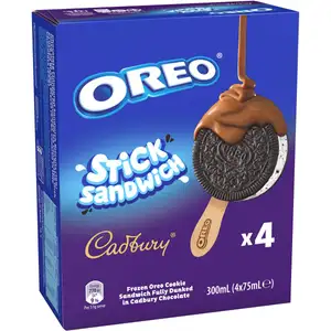 Frozen Oreo Cookie Sandwich Fully Dunked in Cadbury Chocolate - Oreo