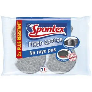 Flash Non-Scratch Metallic Sponge Scoure - Spontex