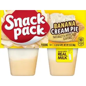 Banana Cream Pie Pudding - Snack Pack