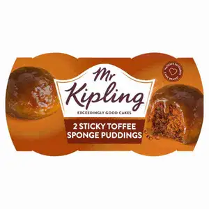 2 Sticky Toffee Sponge Puddings