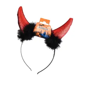 Halloween Red Horn Headband
