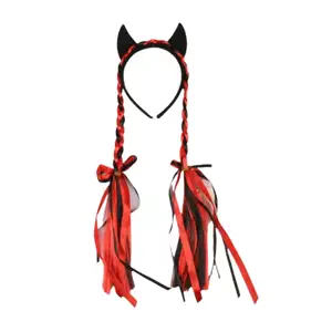 Halloween Horn with Braid Headband