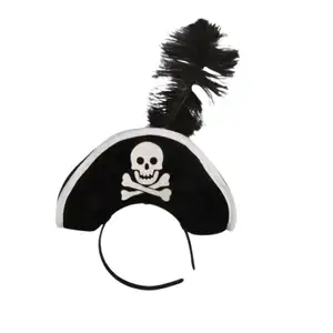 Halloween Pirate with Skull Headband