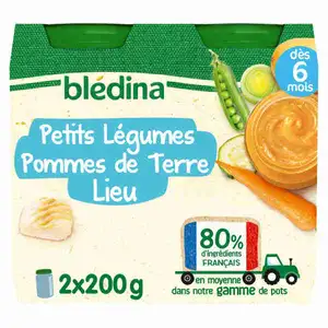 Small Veggies, Potatoes, Pollock Fish - Blédina