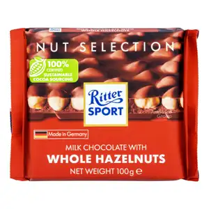 Milk Chocolate with Whole Hazelnuts - Ritter Sport