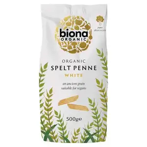 Biona Organic Spelt Penne Rigate White  - Biona Organic