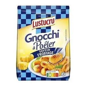 Gnocchi Pan Fried Cheese Flavour - Lustucru