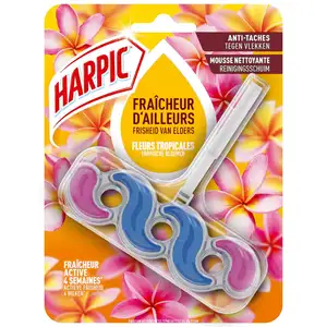 Toilet Block with Tropical Flowers - Harpic