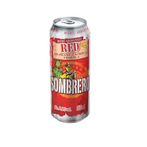 Red (Guarana Cachaca Tequila) Flavored Beer - Sombrero