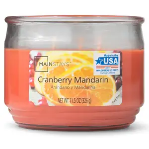 Cranberry Madarin Candle - Mainstay's
