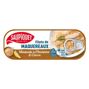 Mackerel Fillets (Old-Fashioned Mustard and Lemon) - Saupiquet