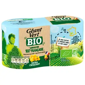 Organic Corn Extra Crunchy - Géant Vert