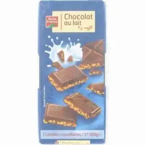 Milk Chocolate with Puffed Rice - Belle France