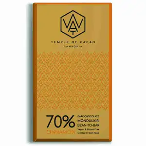 70% Cinnamon Dark Chocolate - Wat Chocolate
