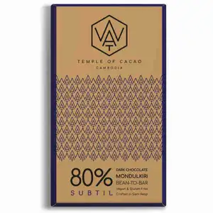 80% Subtil Dark Chocolate - Wat Chocolate